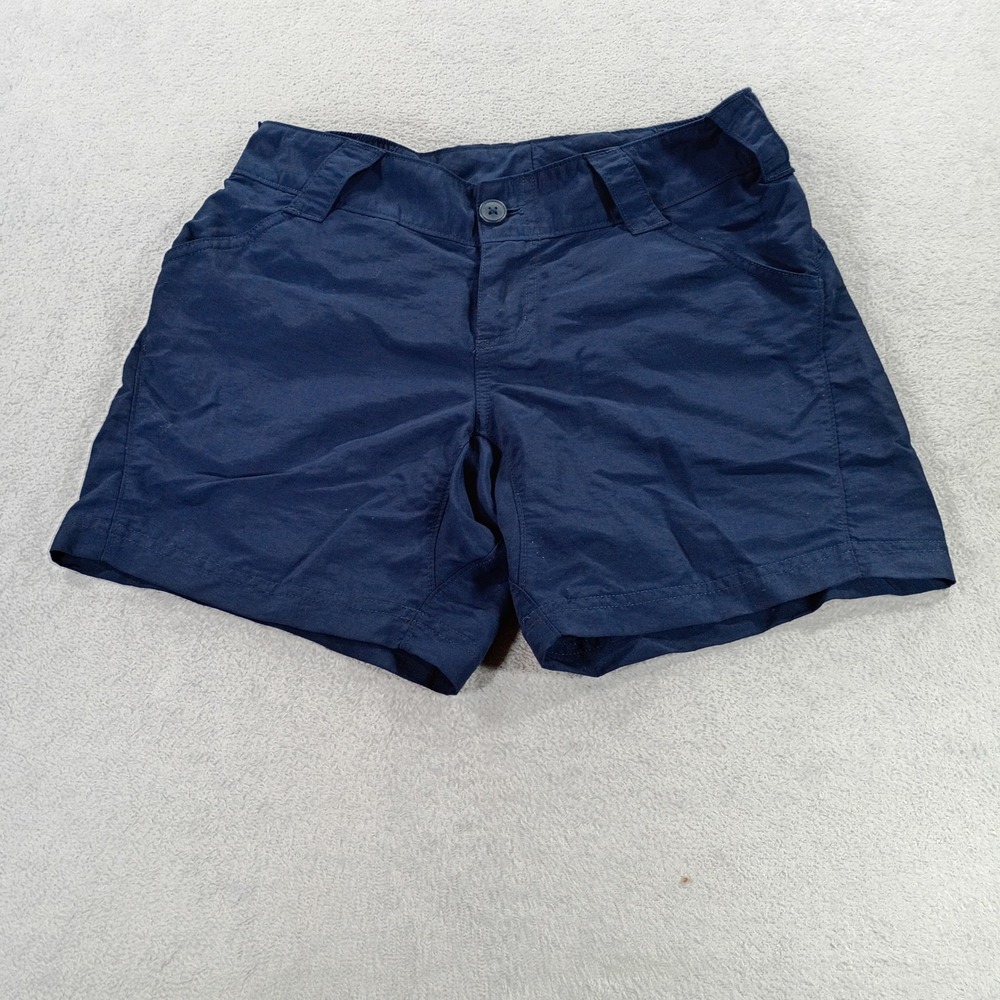 Columbia Womens PFG Fishing Shorts Navy XS Quick Dry Utility